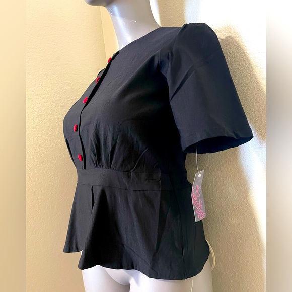 Rocksteady clothing peplum top size 2x nwt - Picture 2 of 9